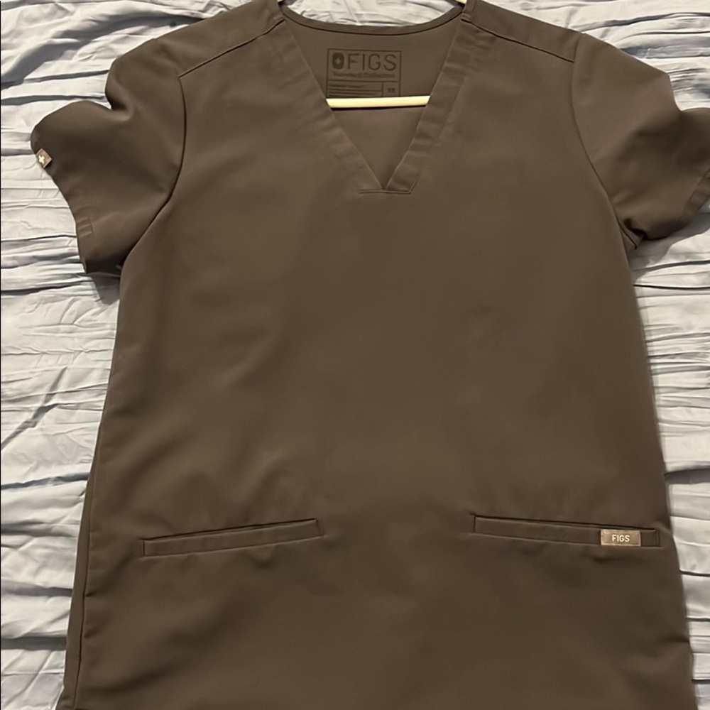 Figs charcoal XS Casma top